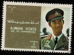 Stamps United Arab Emirates -  AJMAN  -  Anwar el-Sadat    presidente de Egipto