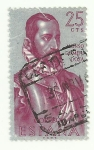 Stamps Spain -  Alonso de Mendoza 1454