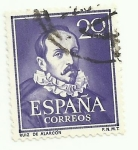 Stamps Spain -  Ruiz de Alarcon 1074