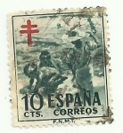 Stamps Spain -  Pro Tuberculosos 1104