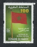 Stamps : Africa : Morocco :  Bandera nacional