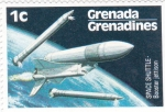 Stamps Grenada -  lanzamiento de refuerzo del transbordador