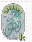 Stamps : America : Grenada :  Olimpiada Montreal,76- ciclismo