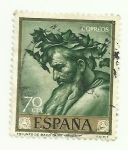 Stamps Spain -  Triunfo de Baco(Ribera) 1500
