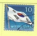 Stamps : Asia : South_Korea :  Bandera