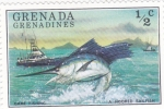 Stamps : America : Grenada :  pez espada