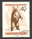 Stamps Hungary -  1415 - Zoo de Budapest, oso pardo