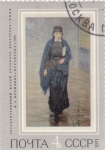 Stamps Russia -  Chica estudiante, N.A. Yaroshenko (1883)