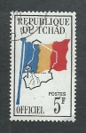 Stamps Chad -  Bandera nacional