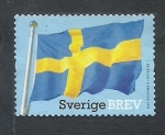 Stamps : Europe : Sweden :  Bandera Nacional