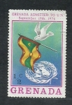 Stamps : America : Grenada :  Admecion a las naciones unidas