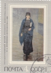 Sellos de Europa - Rusia -  Chica estudiante, N.A. Yaroshenko (1883)