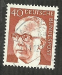 Stamps Germany -  Gustav Heinemann