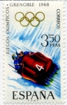 Stamps Spain -  Juegos de  Invierno Grenoble '68