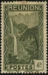 Stamps France -  Cascada de SALAZIE en la Isla de Reunión.