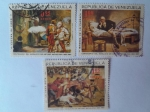 Stamps : America : Venezuela :  Francisco Arturo Michelena Castillo (1863-18998) Pintor- Centenario de su Nacimiento (1863-1963)- Ol
