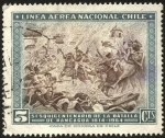 Stamps Chile -  150 años de la batalla de RANCAGUA, 1814 - 1964.