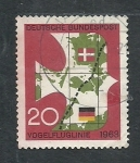 Stamps : Europe : Germany :  Inaugoracion Ferrocarril  Alemaña  Dinamarca