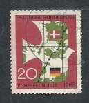 Stamps Germany -  Inaugoracion Ferrocarril  Alemaña  Dinamarca