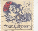 Stamps Czechoslovakia -  25 aniversario del levantamiento nacional eslovaco