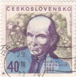 Stamps Czechoslovakia -  Andrej Sládkovi? (1820-1872)