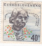 Sellos de Europa - Checoslovaquia -  Ludmila Podjavorinská (1872-1951)