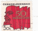 Sellos de Europa - Checoslovaquia -  Vladimir Lenin (1870-1924)