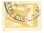 Stamps : America : Argentina :  puma