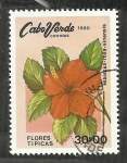 Sellos de Africa - Cabo Verde -  Flores tipicas
