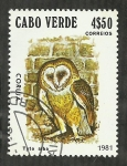 Stamps Cape Verde -  Coruja
