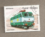Sellos de Africa - Guinea Bissau -  Locomotora Skoda 65