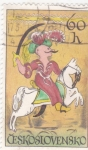 Stamps Czechoslovakia -  jinete a caballo