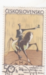 Stamps Czechoslovakia -  DIBUJO FRANTISEK TICHY 