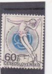 Stamps Czechoslovakia -  PATINAJE BRATISLAVA