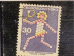 Stamps Czechoslovakia -  EMBLEMA TENIS