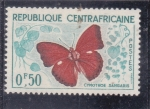 Stamps : Africa : Central_African_Republic :  Mariposa