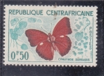 Stamps Central African Republic -  Mariposa