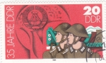 Stamps Germany -  35 ANIVERSARIO DDR