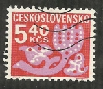 Stamps Czechoslovakia -  Flor