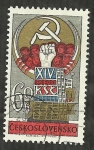 Stamps : Europe : Czechoslovakia :  XIV Congres Partido Comunista