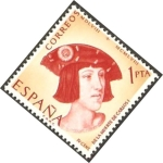 Stamps Spain -  1228 - IV centº de la muerte de carlos I de españa y V de alemania