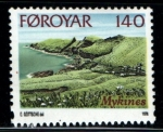 Stamps Denmark -  serie- Isla de Mykines