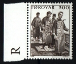 Stamps Europe - Denmark -  serie- Pesca en Feroes