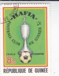 Sellos de Africa - Guinea -  FUTBOL CLUB HAFIA- TRICAMPEÓN 