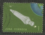 Sellos de America - Cuba -  Cohete