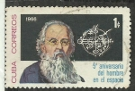 Stamps Cuba -  5º Aniversario hombre en el espacio