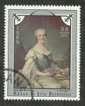Stamps Cuba -  Retrato de dama - L. Tocque