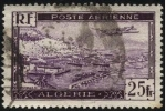 Stamps Africa - Algeria -  Aeroplano sobrevolando el puerto de ARGEL.