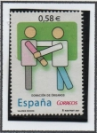 Stamps Spain -  Valores Cívicos: Donación d' Órganos 
