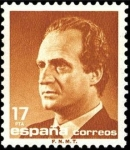 Stamps Spain -  ESPAÑA 1985 2799 Sello Nuevo Serie Basica Rey D. Juan Carlos I Efigie 17pta c/s charnela Michel2689